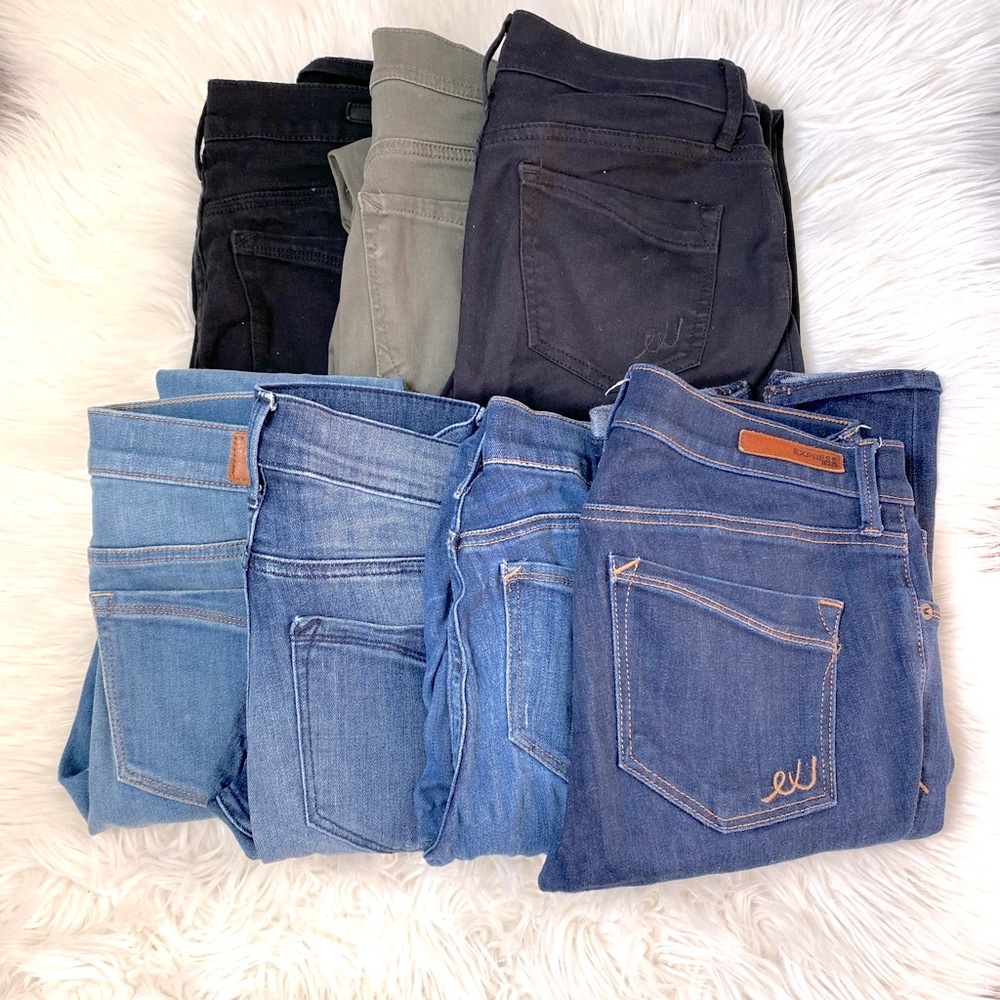 7 Pairs Of Express Jeans